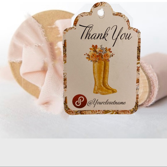 100 Custom Business  Hanging Tag, Package Insert Hanging Tag , Online Boutique - Picture 2 of 9